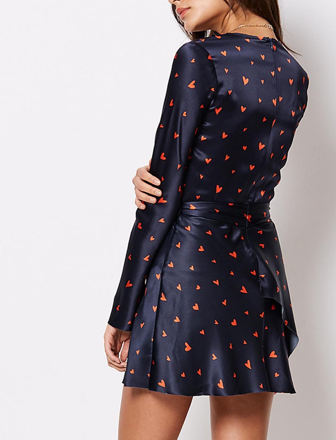 Bec & Bridge Love Spell Mini Dress in Ink Size AU 6 for rent on The Volte - main image