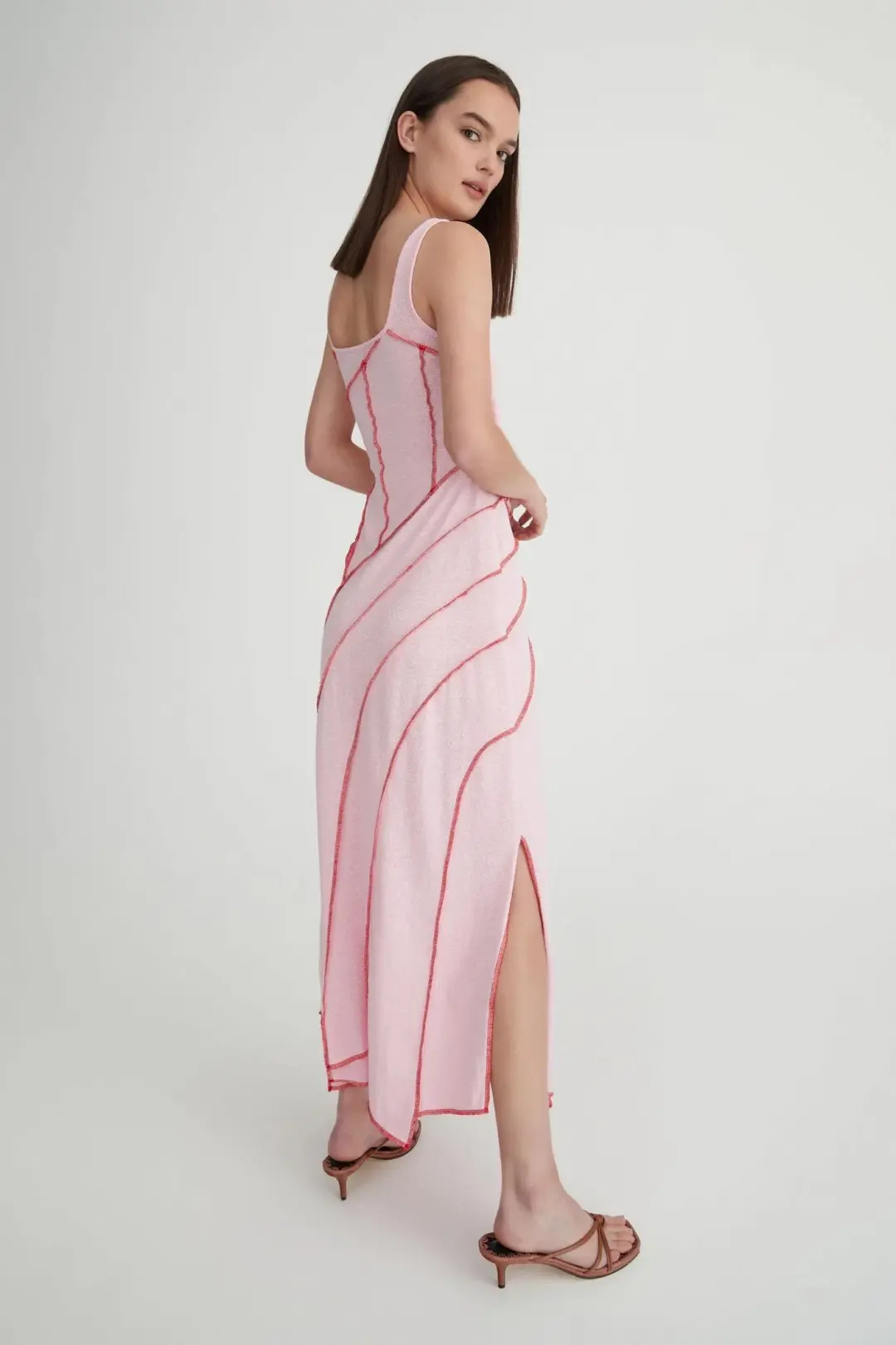 Hansen & Gretel Kehlani Dress Pink Size 6  for rent on The Volte - main image
