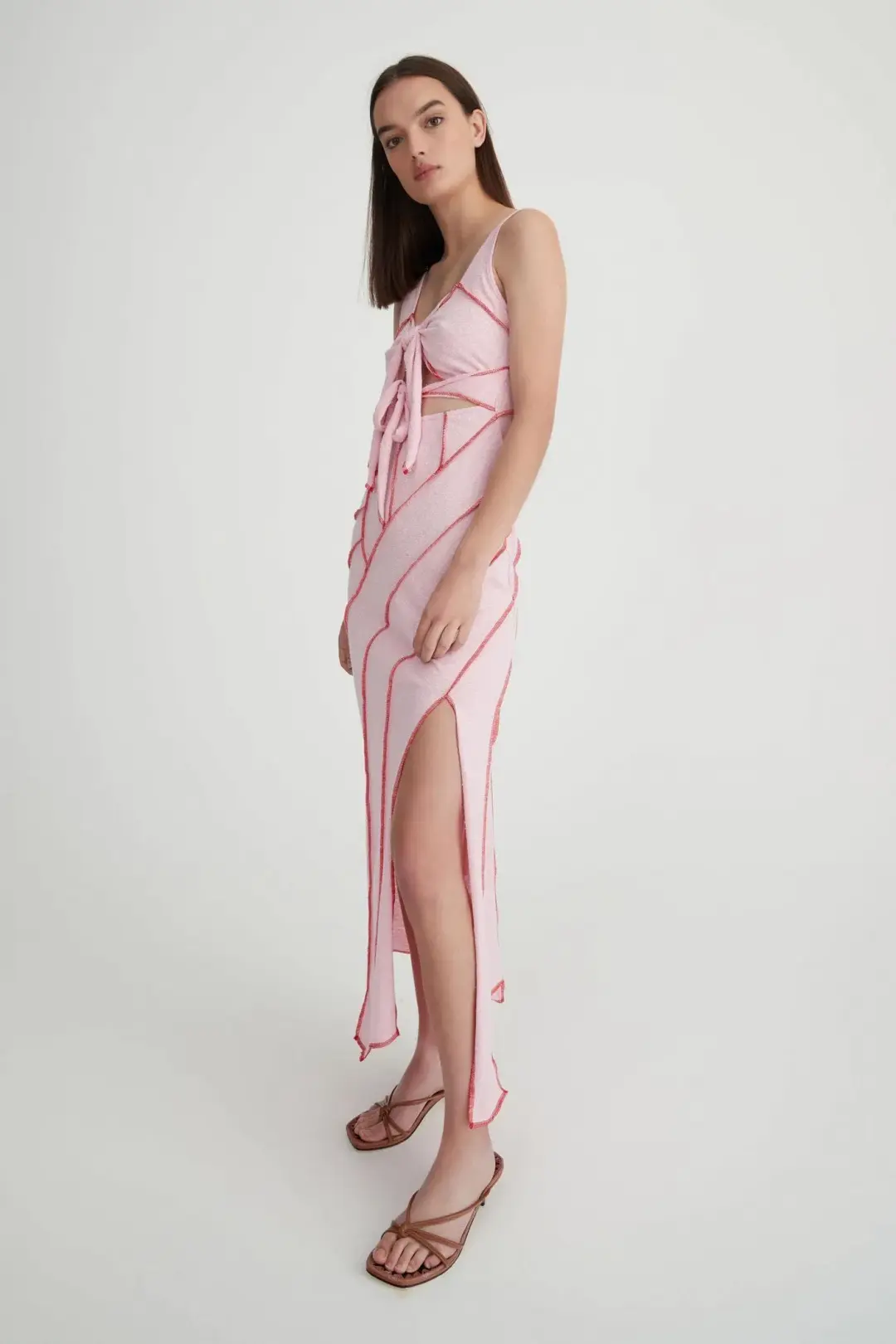 Hansen & Gretel Kehlani Dress Pink Size 6  for rent on The Volte - main image