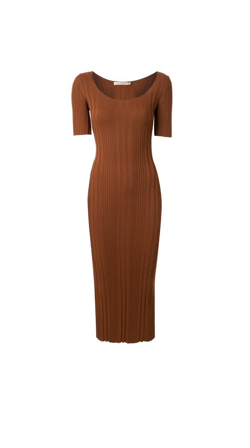 Bec & Bridge Toulouse Knit Dress brown size 6 - Image 2
