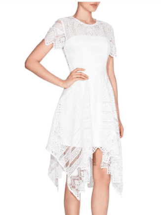 Love Honour lace dress white size 14  for rent on The Volte - main image