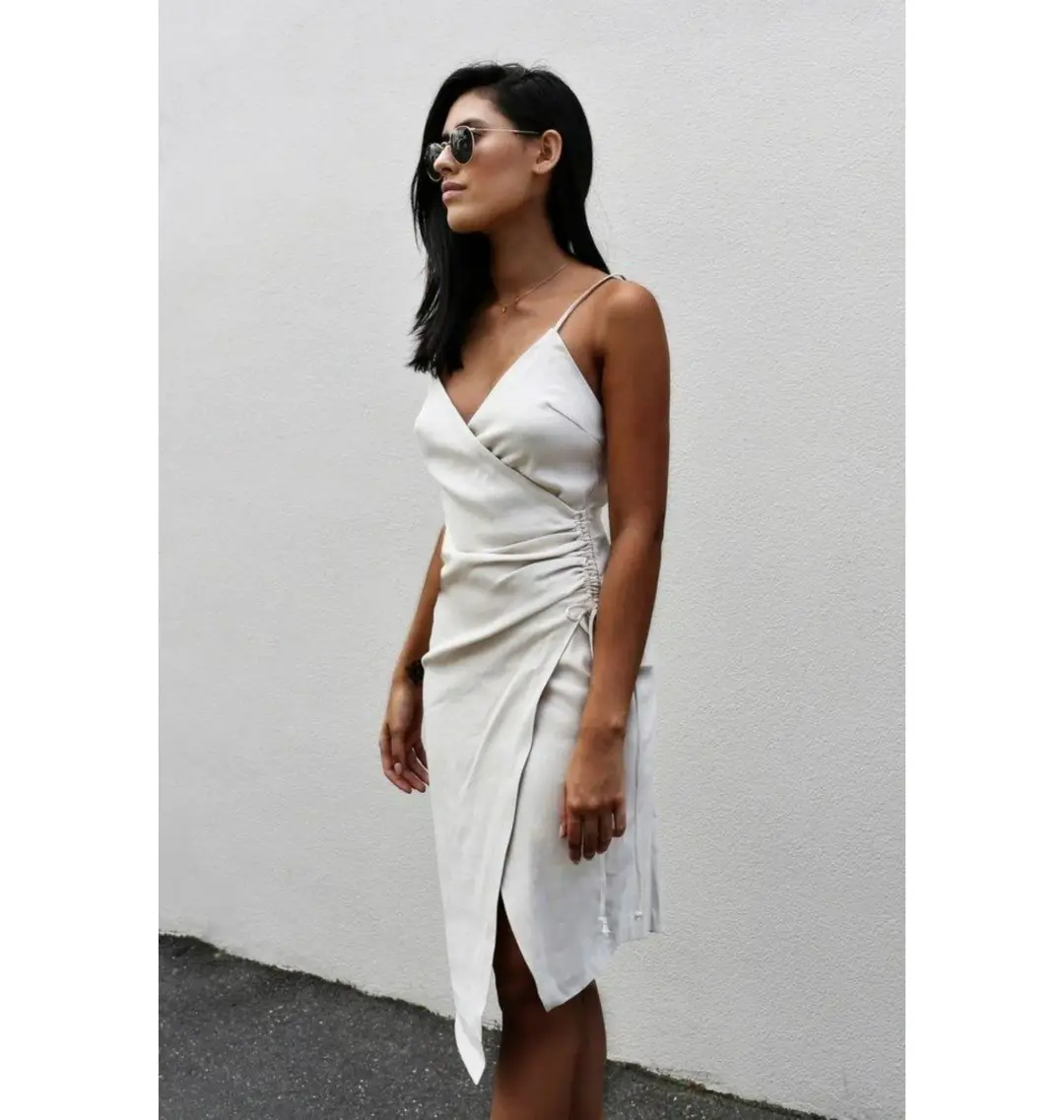 Bec & Bridge Superbe Dress in Sand Size AU 10 for rent on The Volte - main image