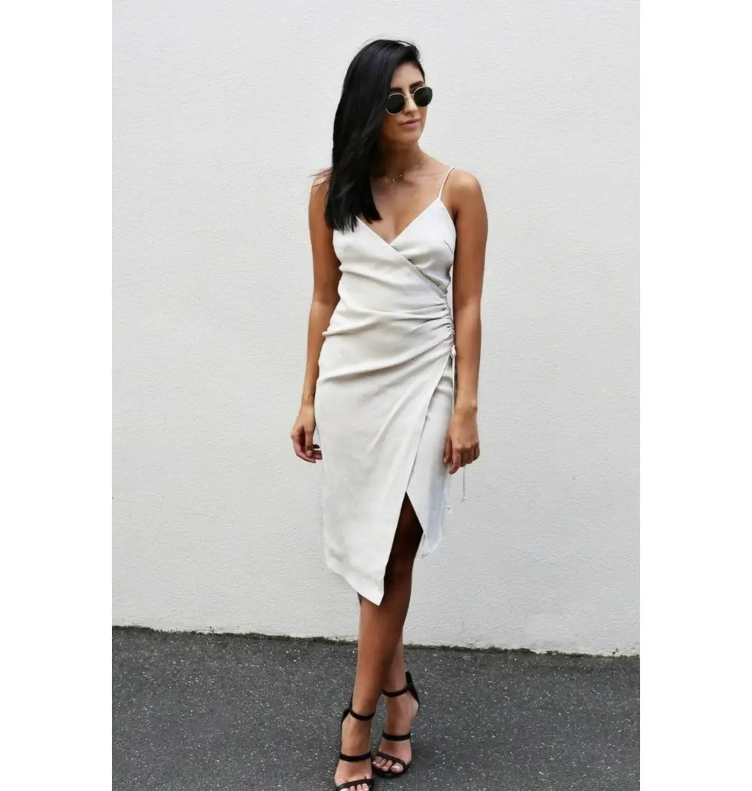 Bec & Bridge Superbe Dress in Sand Size AU 10 for rent on The Volte - main image