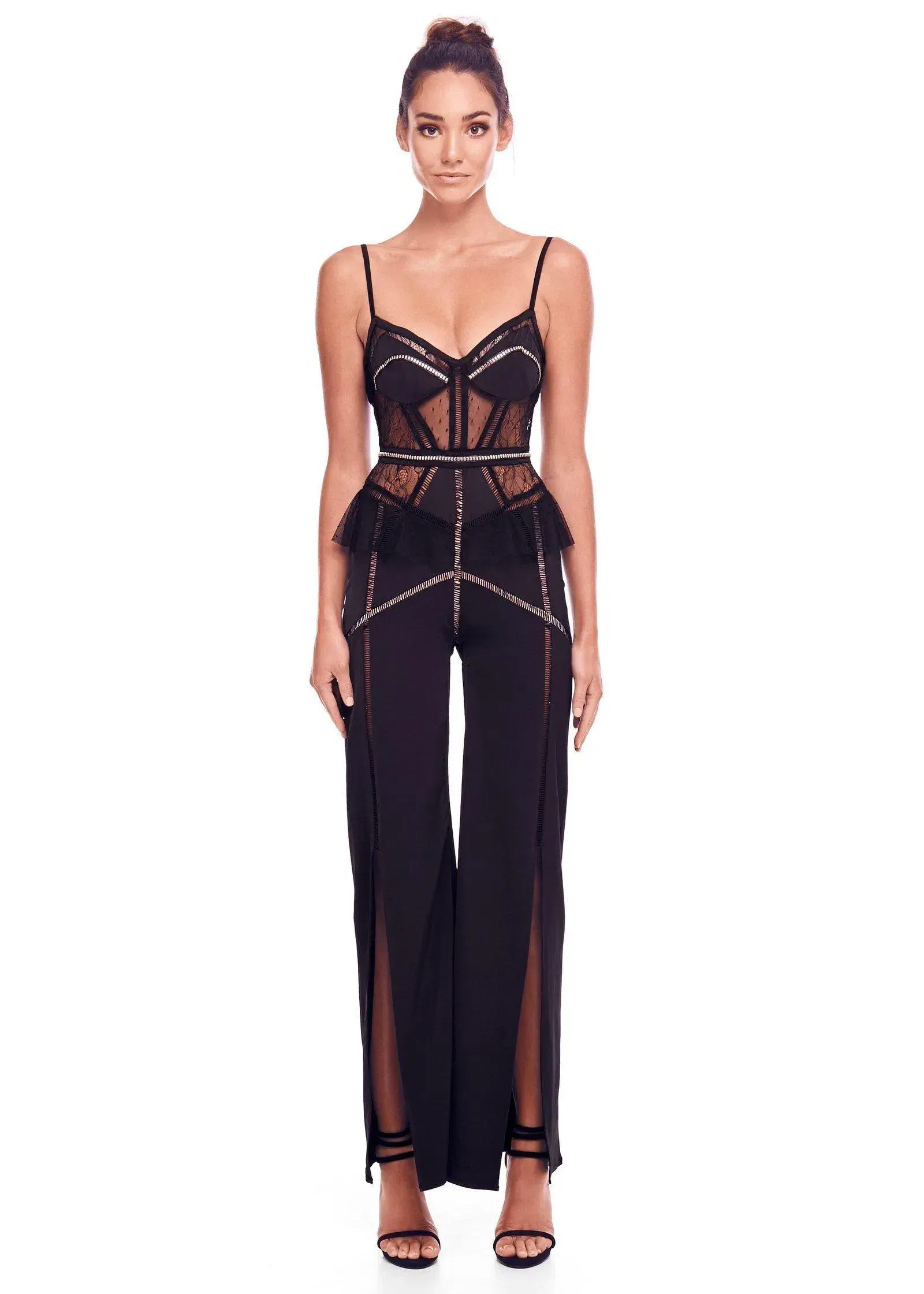 Eliya the Label Capri Pantsuit Black Size 6 - Image 1