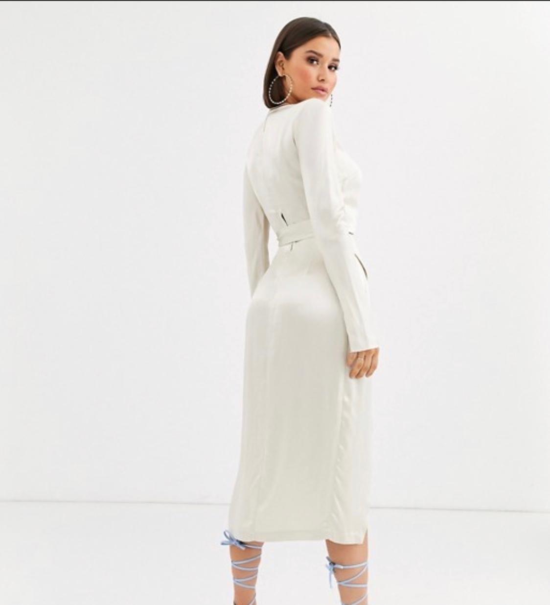 Bec & Bridge sylvie wrap dress oyster size 10 - Image 3