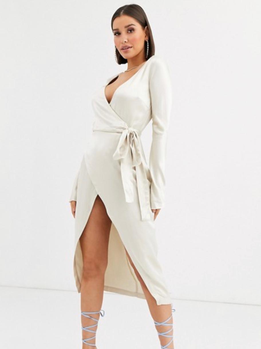 Bec & Bridge sylvie wrap dress oyster size 10 - Image 1