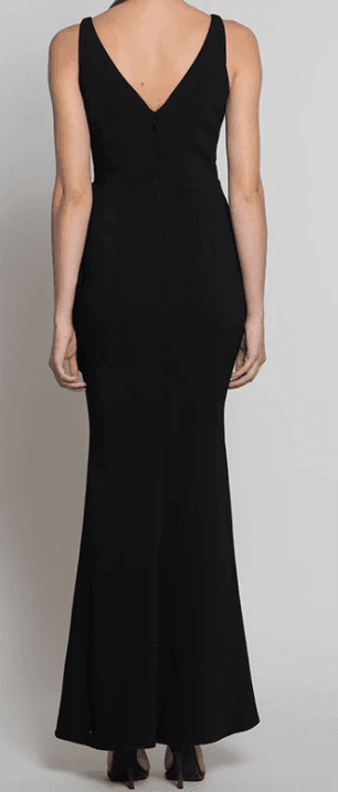 Bariano Juno Frill Gown black size 14 for rent on The Volte - main image