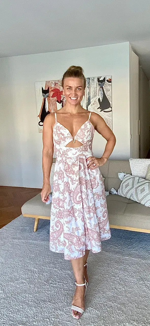 Sheike Bokhara Dress Size 10 - Image 1