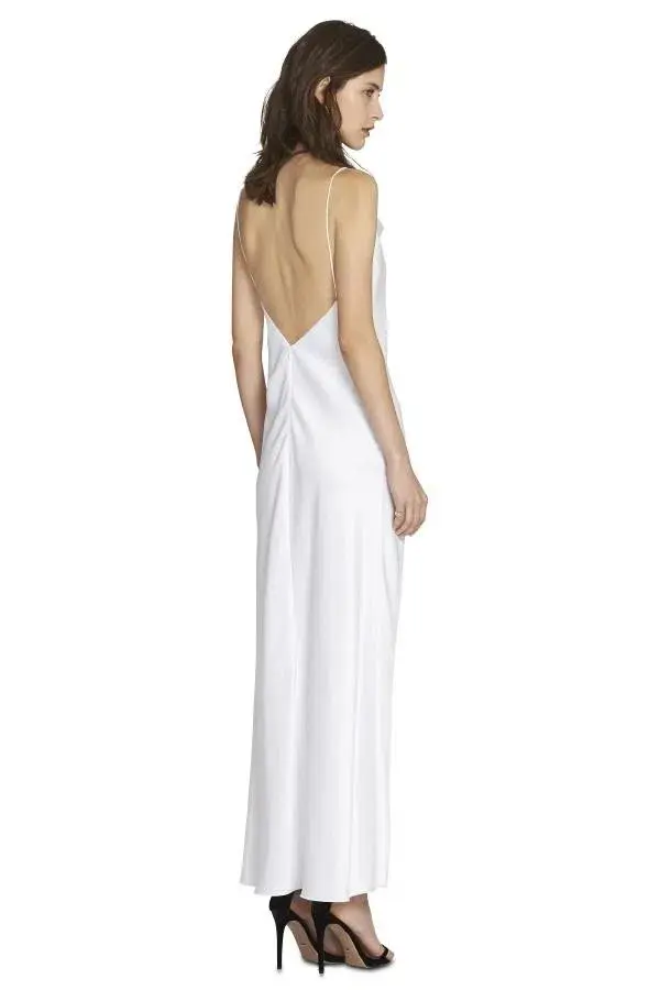 Camilla and Marc The Bowery Slip Dress Cold White Size 6 - Image 2