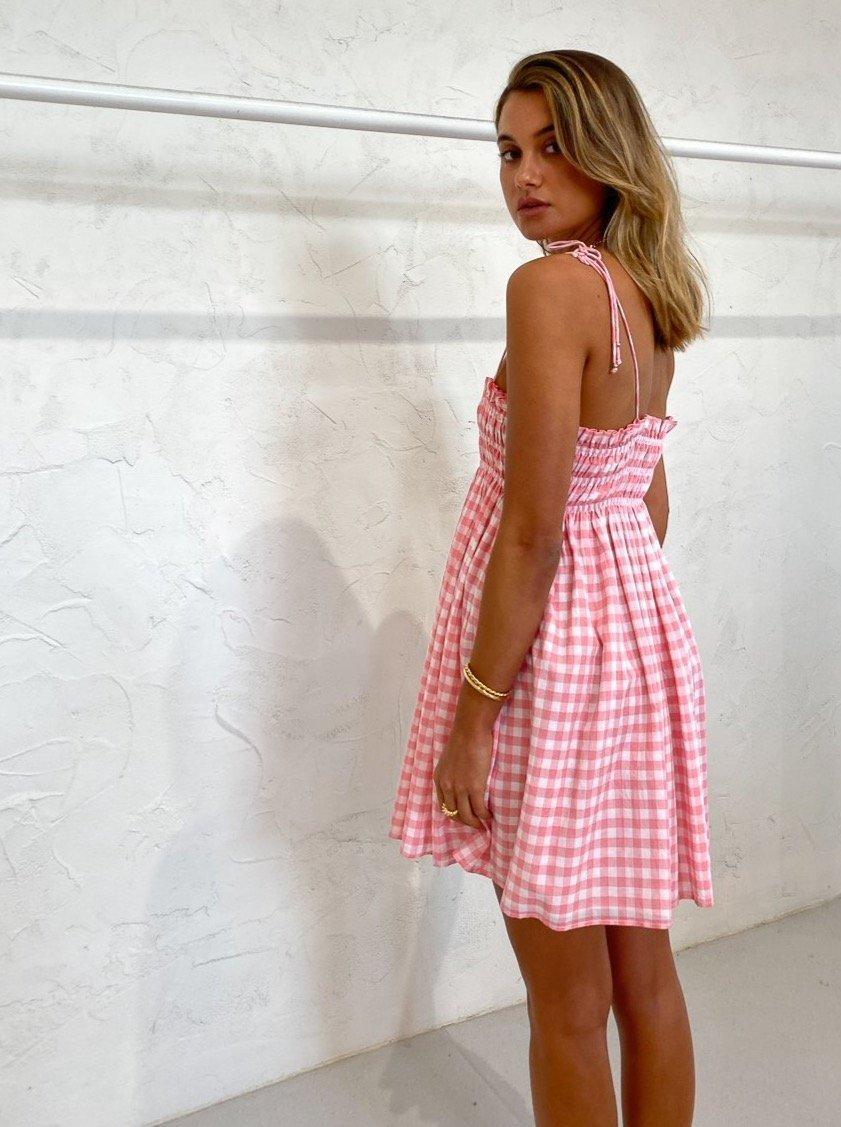 Steele Ayanna Dress Quartz Check Size XS for rent on The Volte - main image