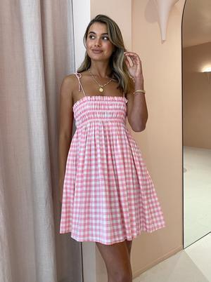 Steele Ayanna Dress Quartz Check Size XS for rent on The Volte - main image