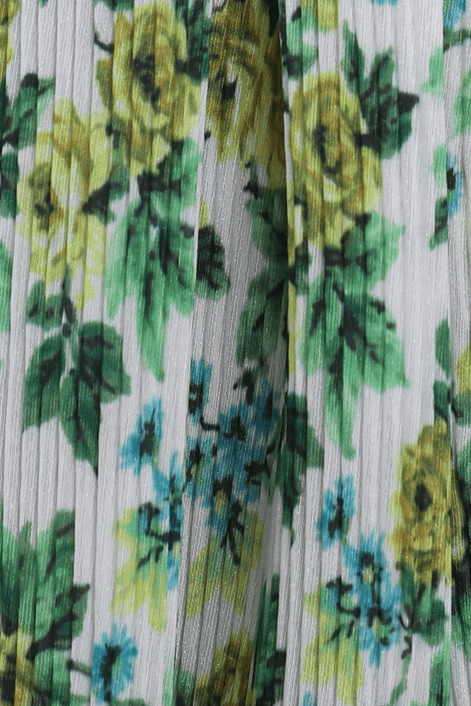 Zimmermann Golden Plisse Mini Dress Lemonade Acid Floral Size 6 - Image 5