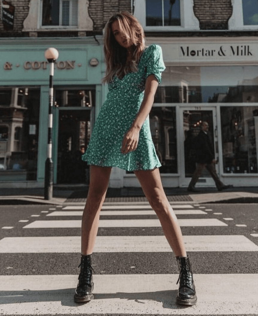 Realisation Par the ozzie poison ivy silk mini dress green size 6 - Image 4
