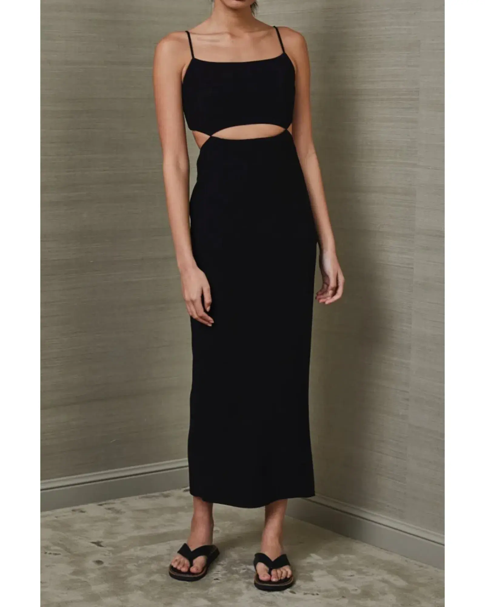 Bec & Bridge Faye Midi Dress Black Size AU 8 - Image 1