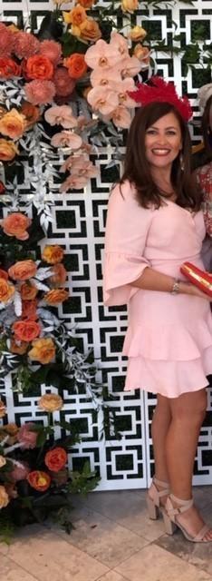 Kookai Shoreline Frill Wrap Dress Pink Size 12 for rent on The Volte - main image