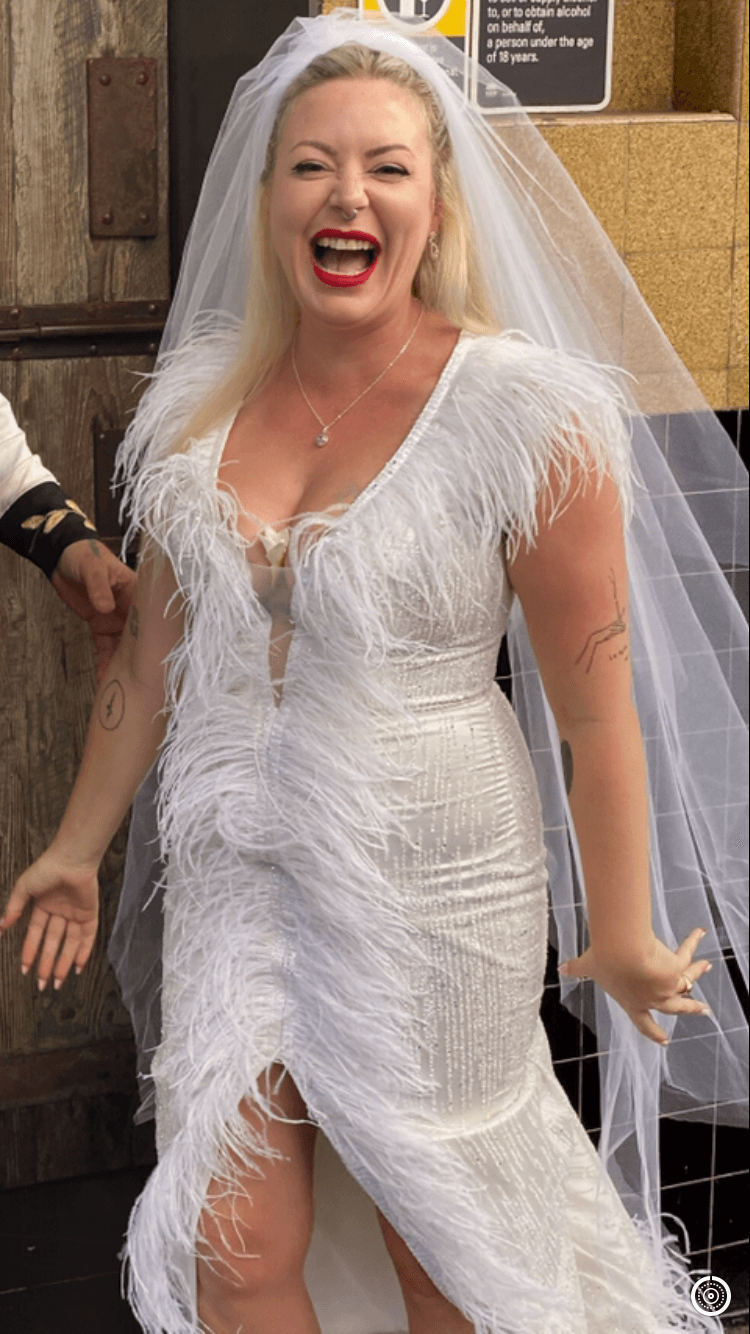 Portia and Scarlett Wedding Dress size 8 - Image 3