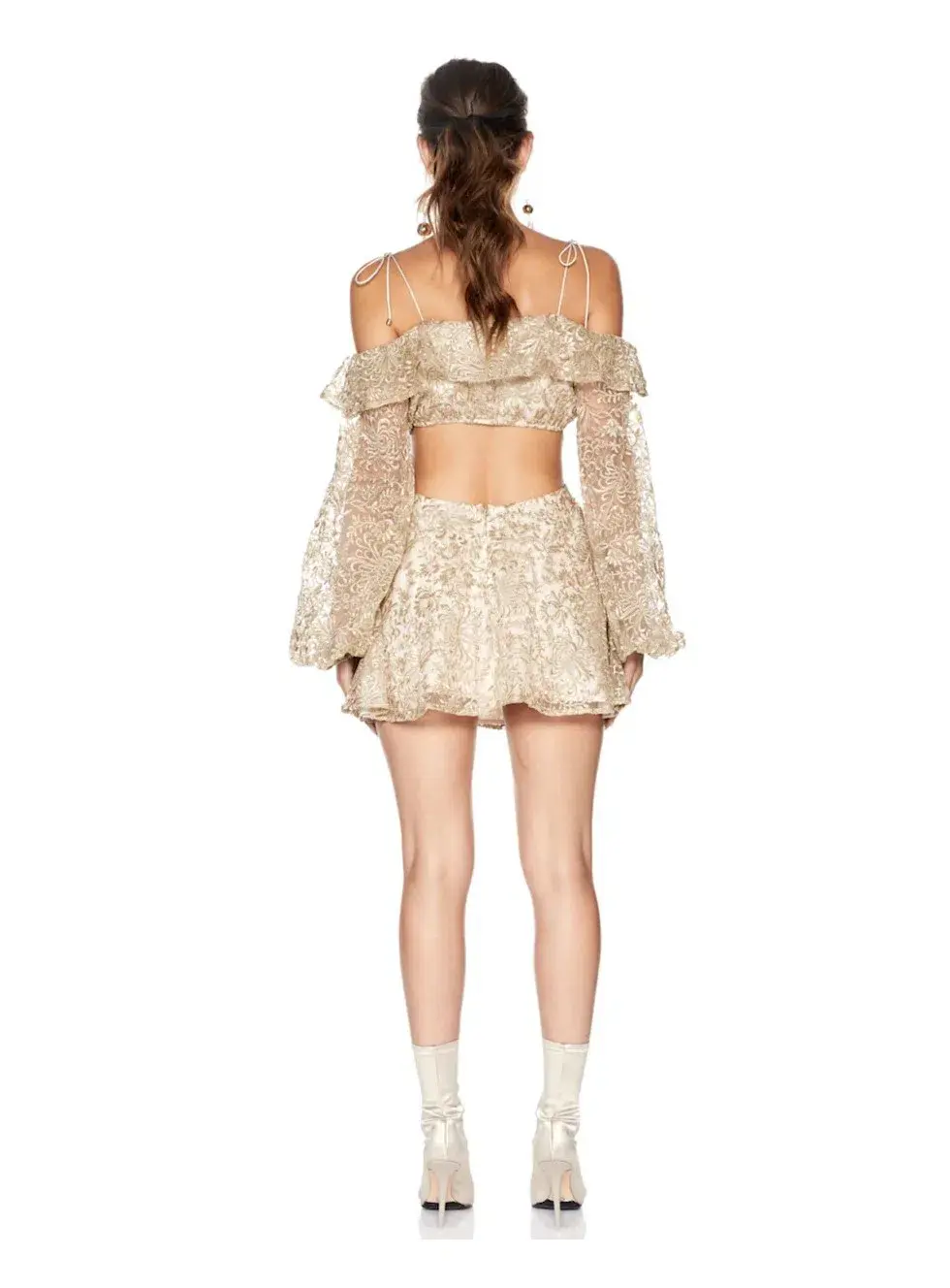 Sofia The Label Golden Hour Dress Gold Size 6 for rent on The Volte - main image