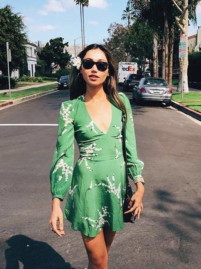 Realisation Par The Kate Dress Summer Loving Green Size 4 - Image 3