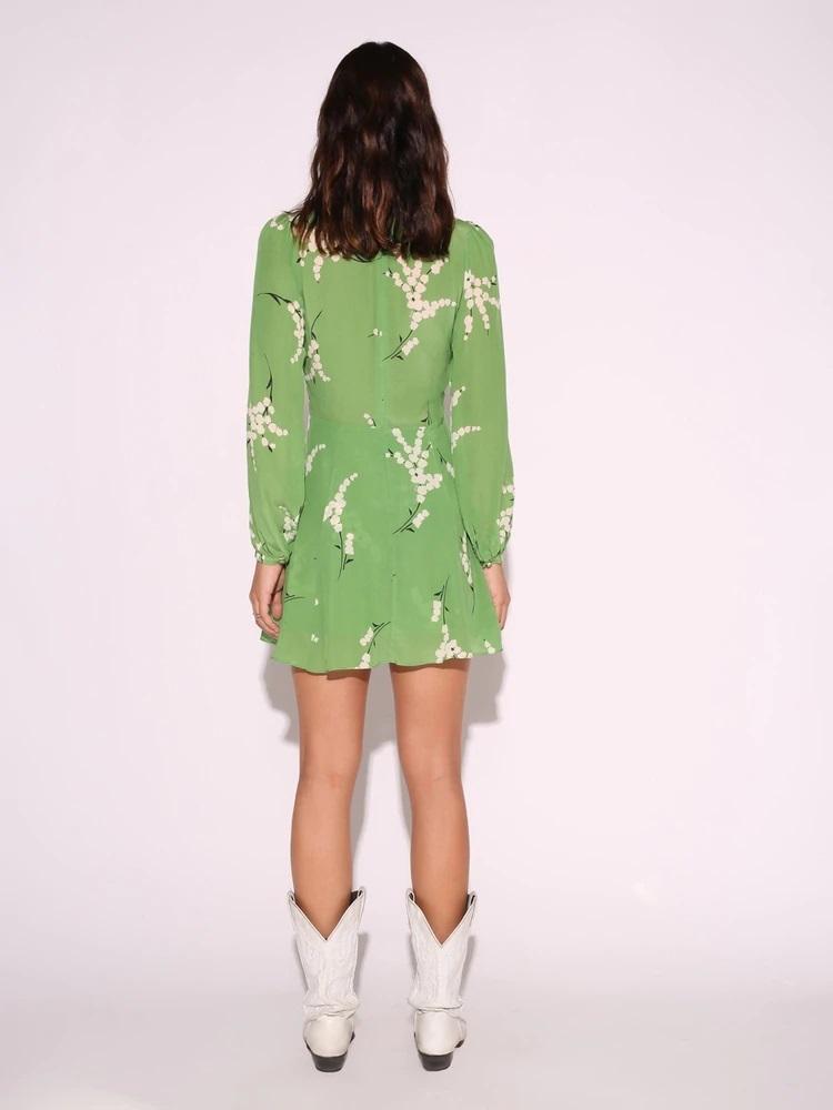 Realisation Par The Kate Dress Summer Loving Green Size 6 - Image 2