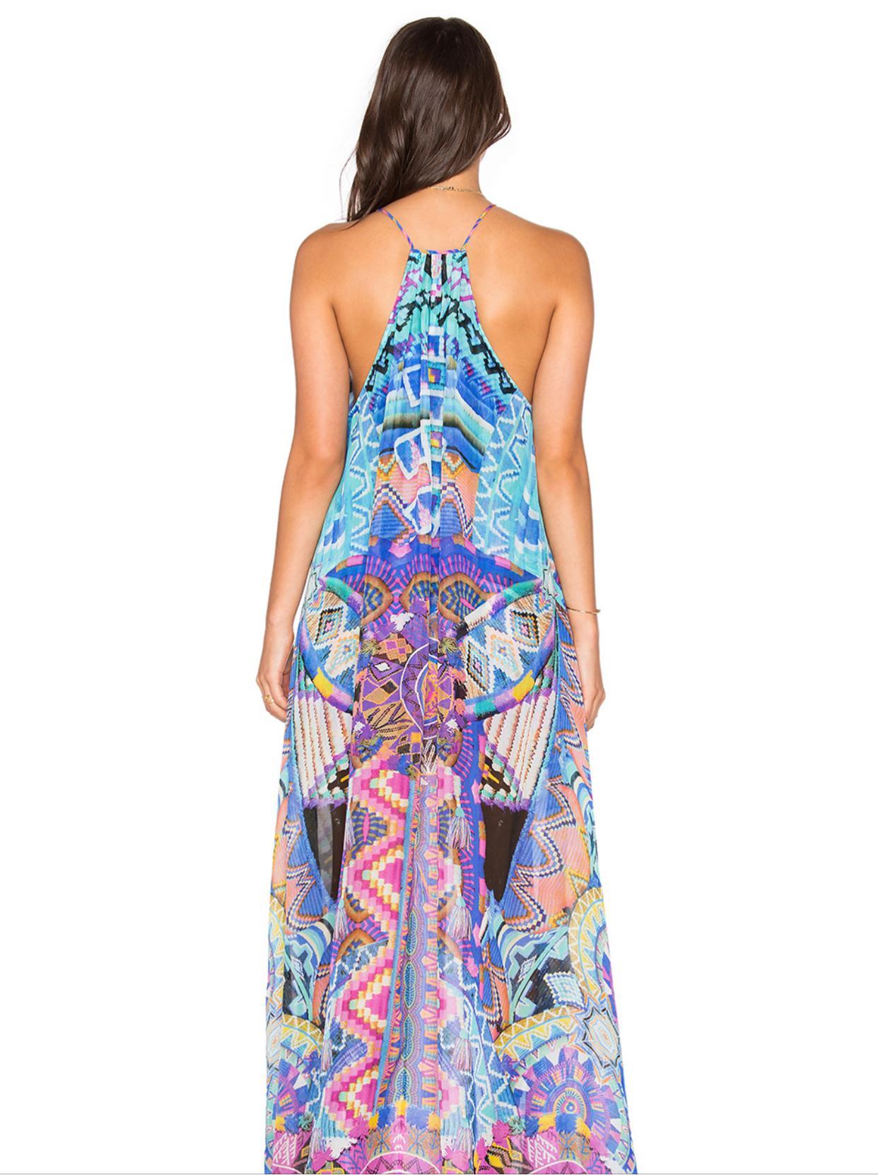 Camilla Alice in Essaouira Sheer Overlay Dress Print Size 8 - Image 2