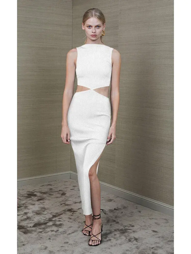 Bec & Bridge Reba Midi Dress in Ivory Size 6  - Image 1