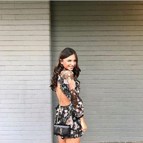 Zimmermann Master Flute Playsuit Black Floral Size 0 / AU 8 for rent on The Volte - main image