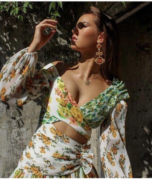 Zimmermann Golden Surfer Mini Dress Splice Size 0P / AU 6 for rent on The Volte - main image