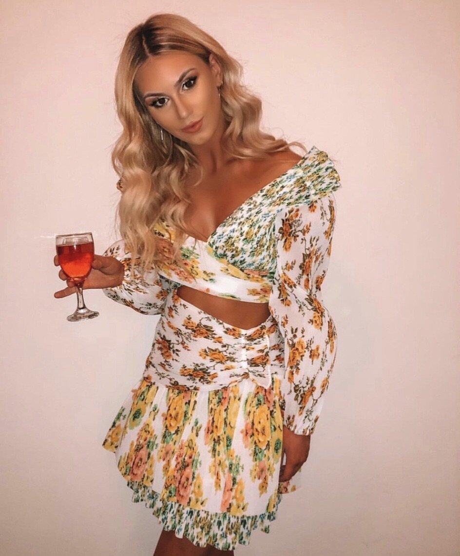 Zimmermann Golden Surfer Mini Dress Splice Size 0P / AU 6 for rent on The Volte - main image