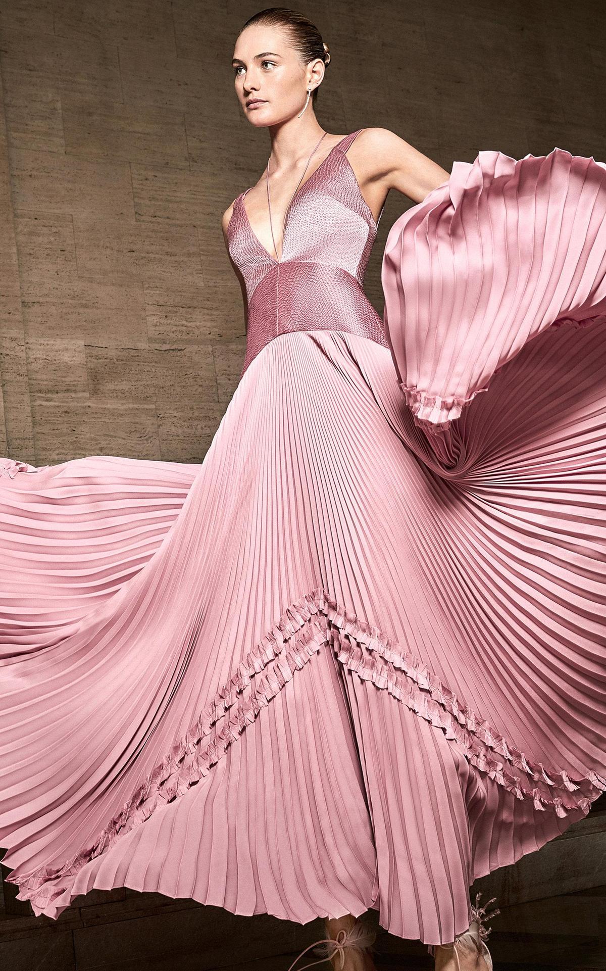 Bellona Pleated Maxi Dress - Image 3