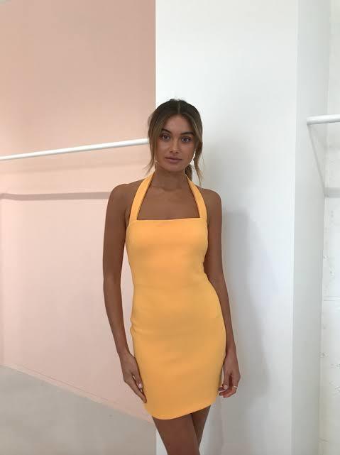 Bec & Bridge Ariel Mini Dress Yellow Size 8 - Image 2