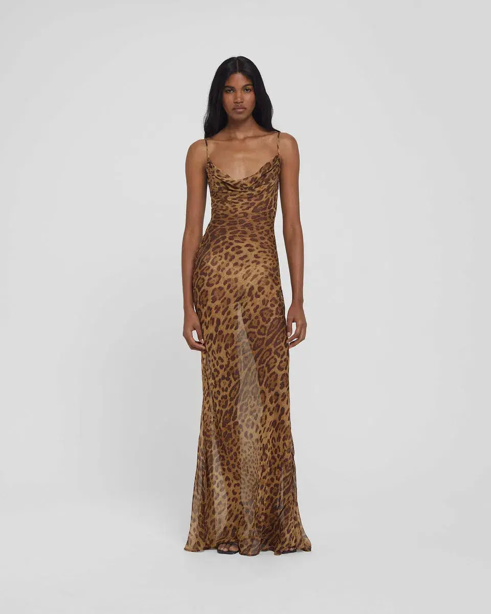 Rat & Boa Valentina Dress Animal Print Dress Size 6 for rent on The Volte - main image