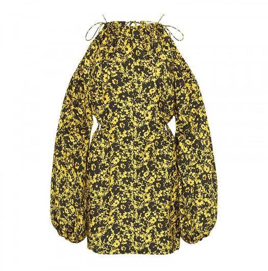 Camilla and Marc Monet Mini Dress Yellow Size 8 - Image 4