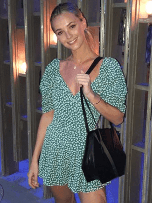 C/MEO COLLECTIVE | Be About You Playsuit - Green Daisy | Size XXS - AUS 6-8 | SOLD OUT for rent on The Volte - main image