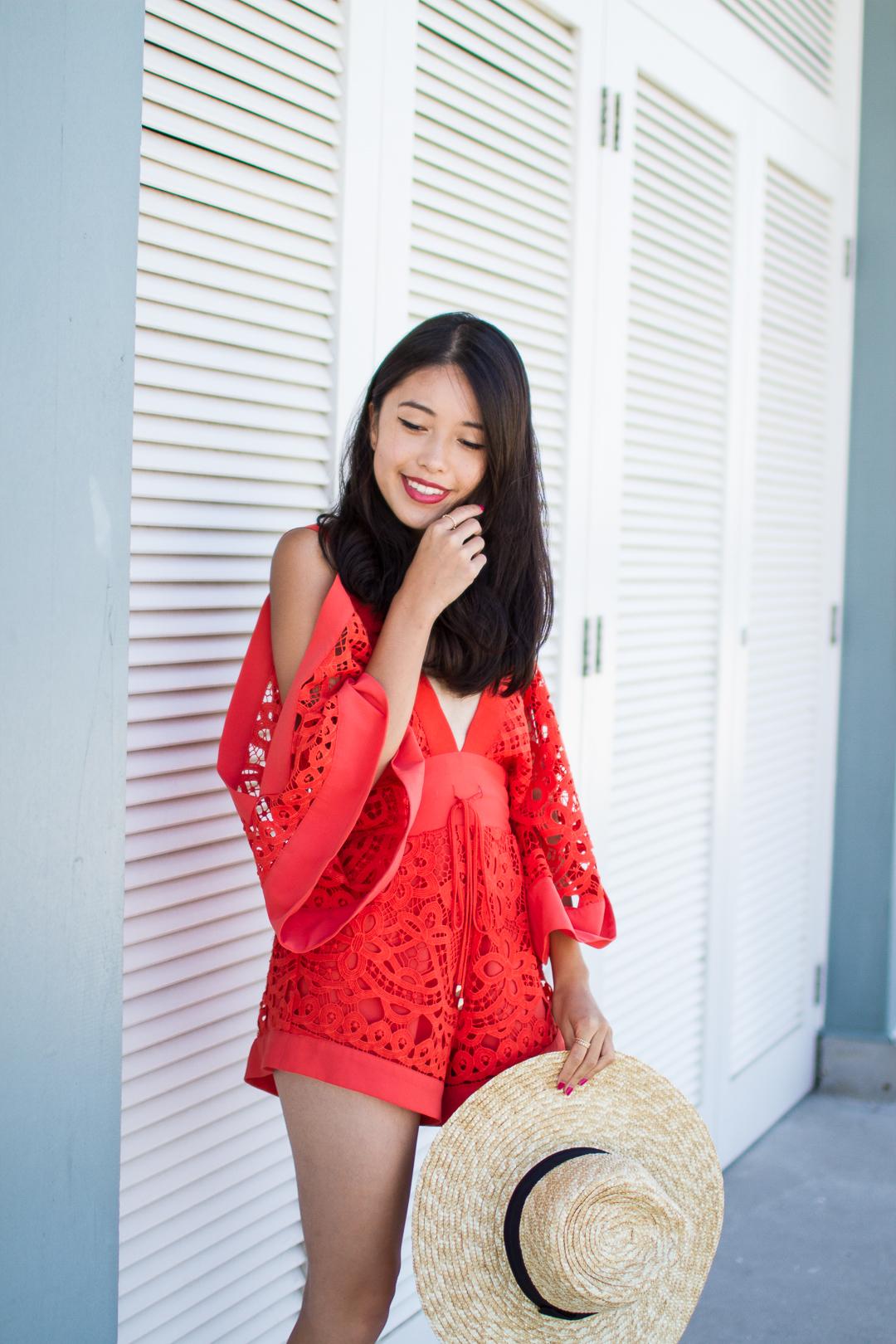 ALICE MCCALL | Keep Me There Red Playsuit Size 6 | BEST SELLER - Image 5