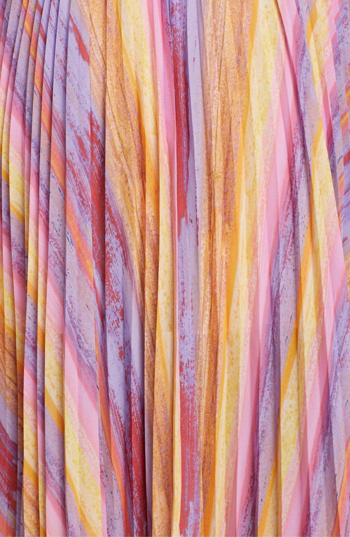 Amur Janet Halter Gown Pink Multi Size 8 - Image 4