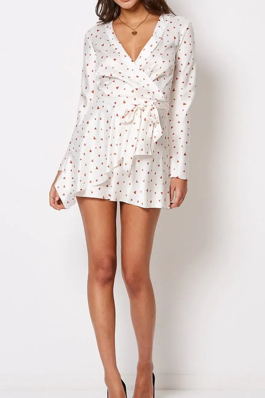 Bec & Bridge Love Spell Mini Dress Ivory Size 6  for rent on The Volte - main image