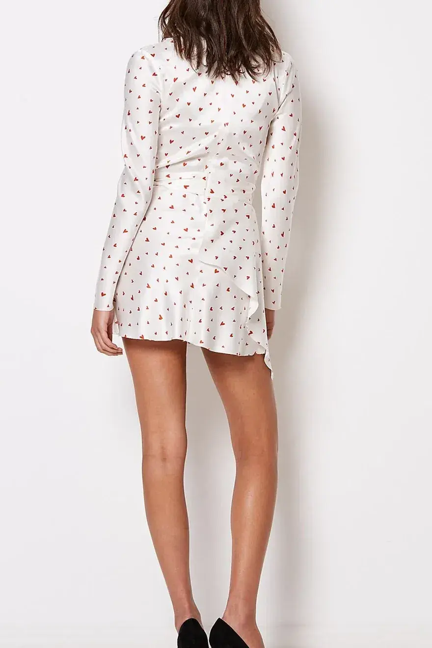 Bec & Bridge Love Spell Mini Dress Ivory Size 6  for rent on The Volte - main image