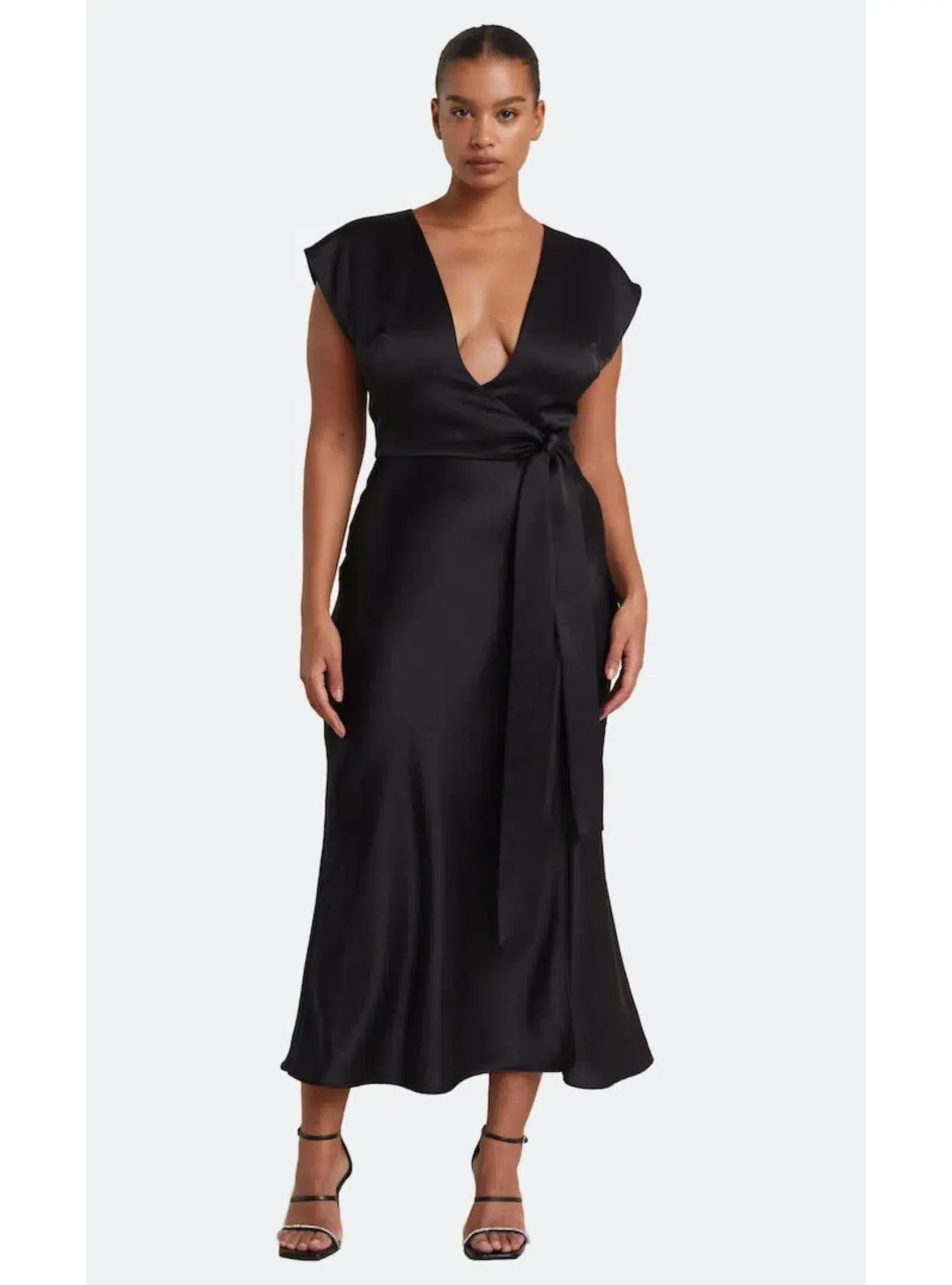 Bec & Bridge Dreamer Wrap Dress in Black Size AU 6 - Image 2