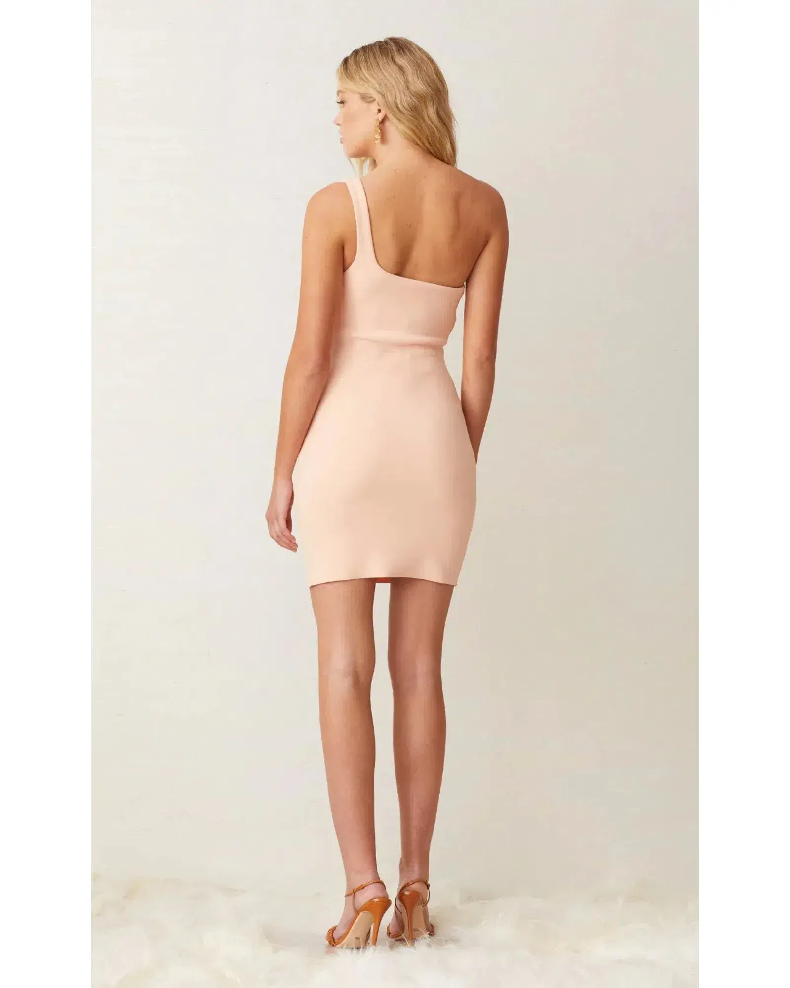Bec & Bridge Ruby Mini Dress Pale Peach Size AU 6 - Image 2