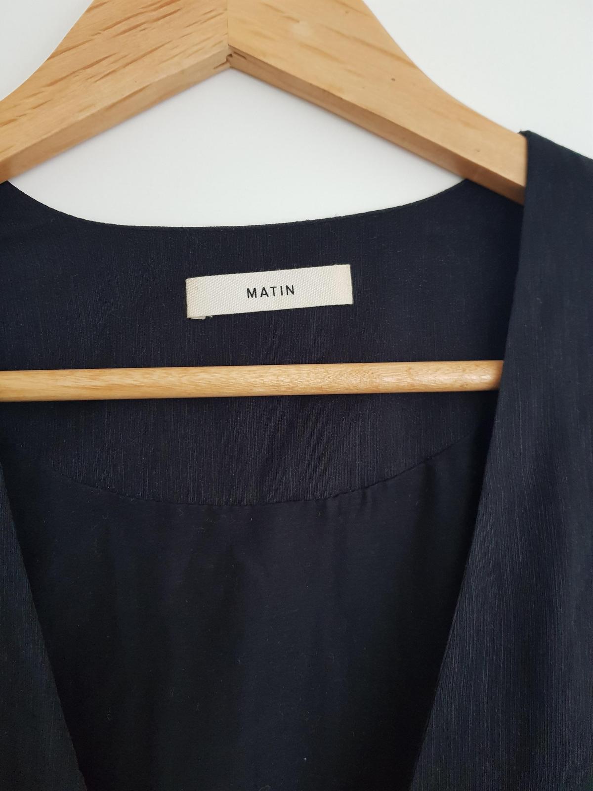 Matin, Westbourne Mini Wrap Dress, Black, size 8 - Image 4