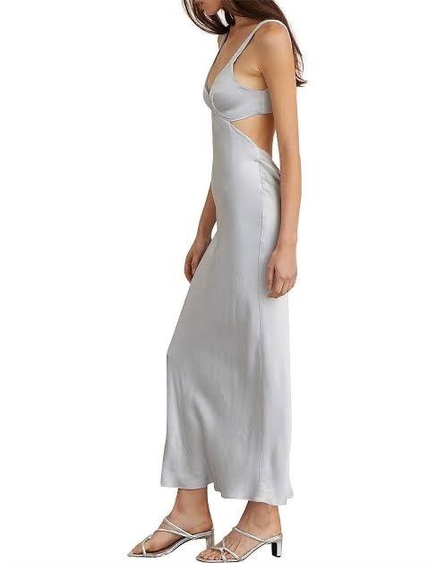 Bec & Bridge Caroline Cut Out Midi Dress Blue Size 8 - Image 2