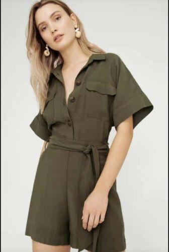 Sheike Rivalry Playsuit Khaki Size 12 - Image 1
