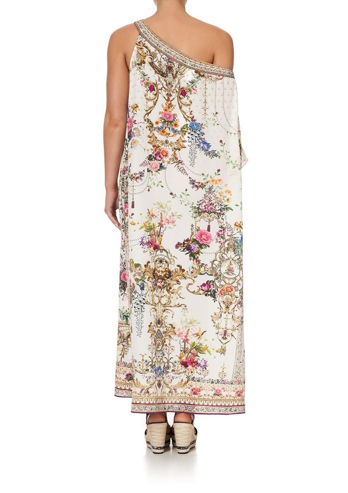 Camilla By The Meadow One Shoulder Kaftan with Neckband Dress Print Size 14 - Image 4