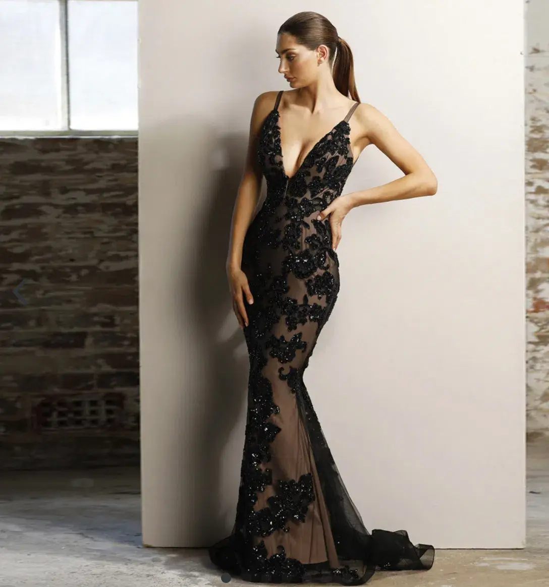 Jadore JX1106 Dress Black Size 8 - Image 1