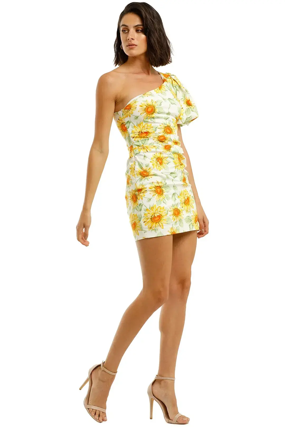 Bec & Bridge Francine Asym Mini Dress Print Size 8 - Image 2