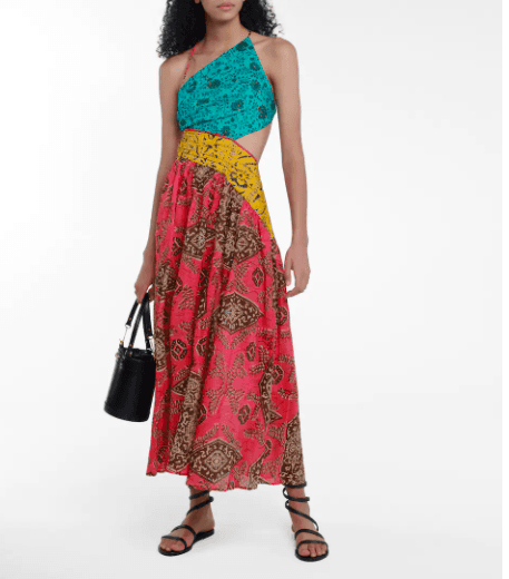 Zimmermann Lulu Asymmetric Dress Print Size 8 - Image 1