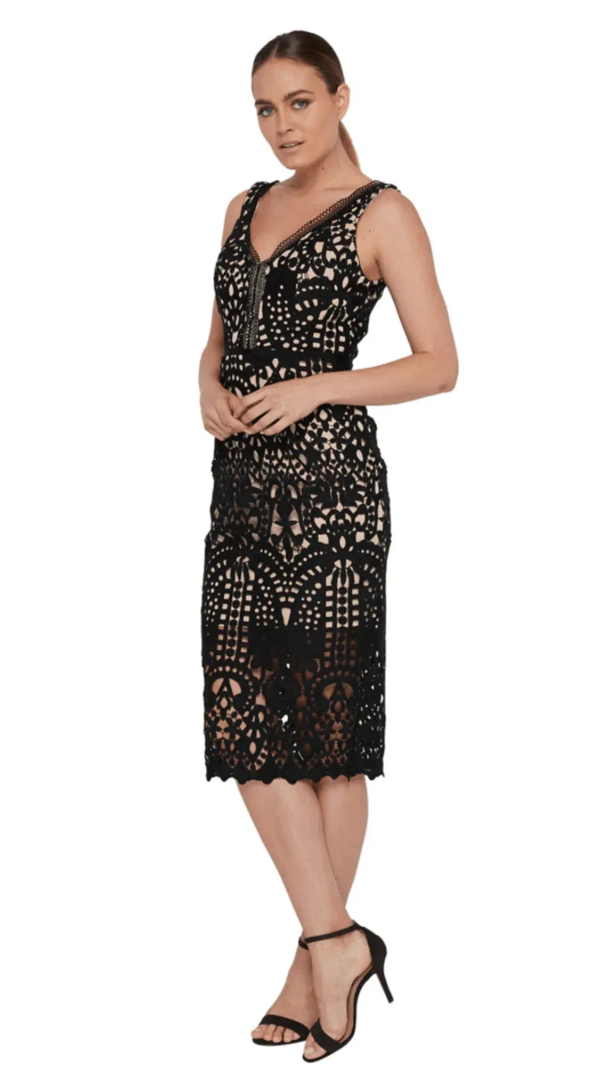Rodeo Show Wallis Lace Dress Black Size 12 - Image 1