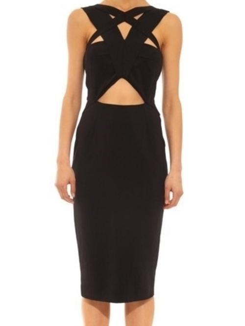 Shakuhachi Strappy Odyssey Dress in Black Size 6 - Image 4