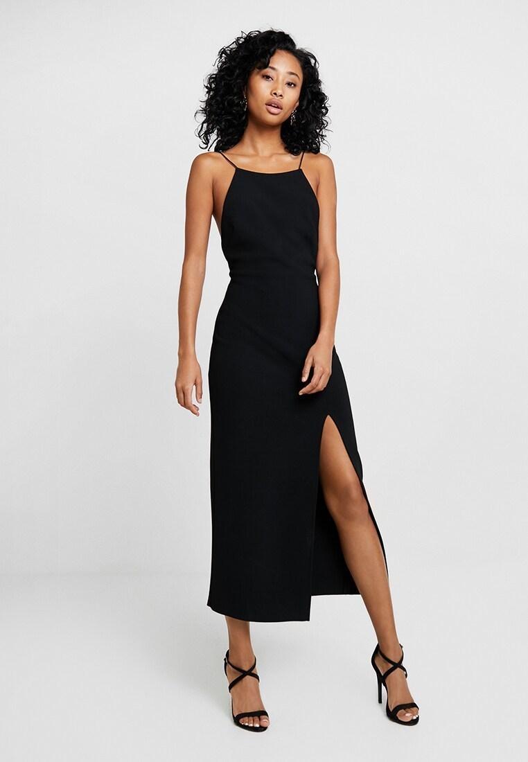 Bec & Bridge Margaux Low Back Dress Black Size AU 8 for rent on The Volte - main image