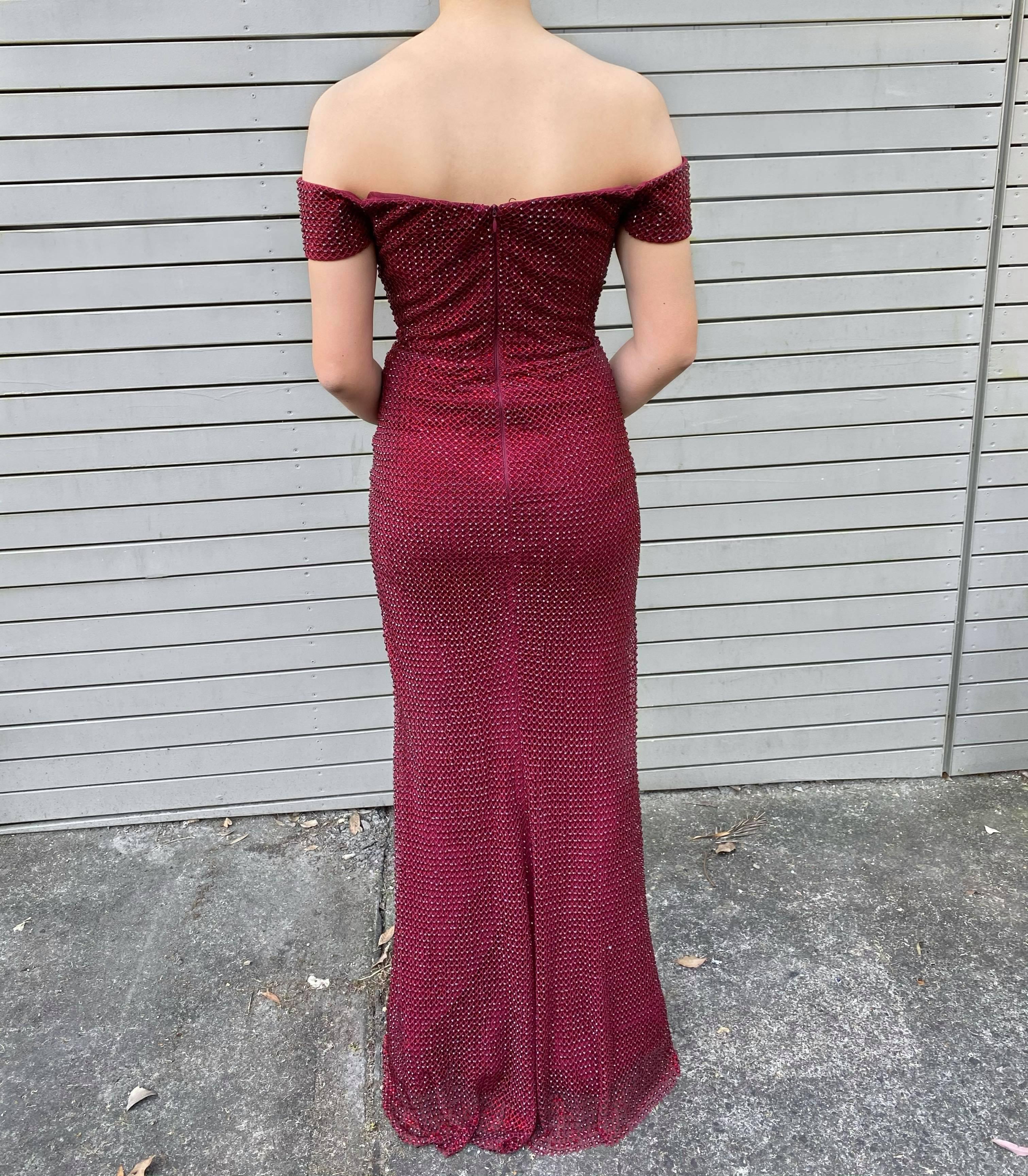 PORTIA AND SCARLETT Red Prom Dress Size 8  - Image 3
